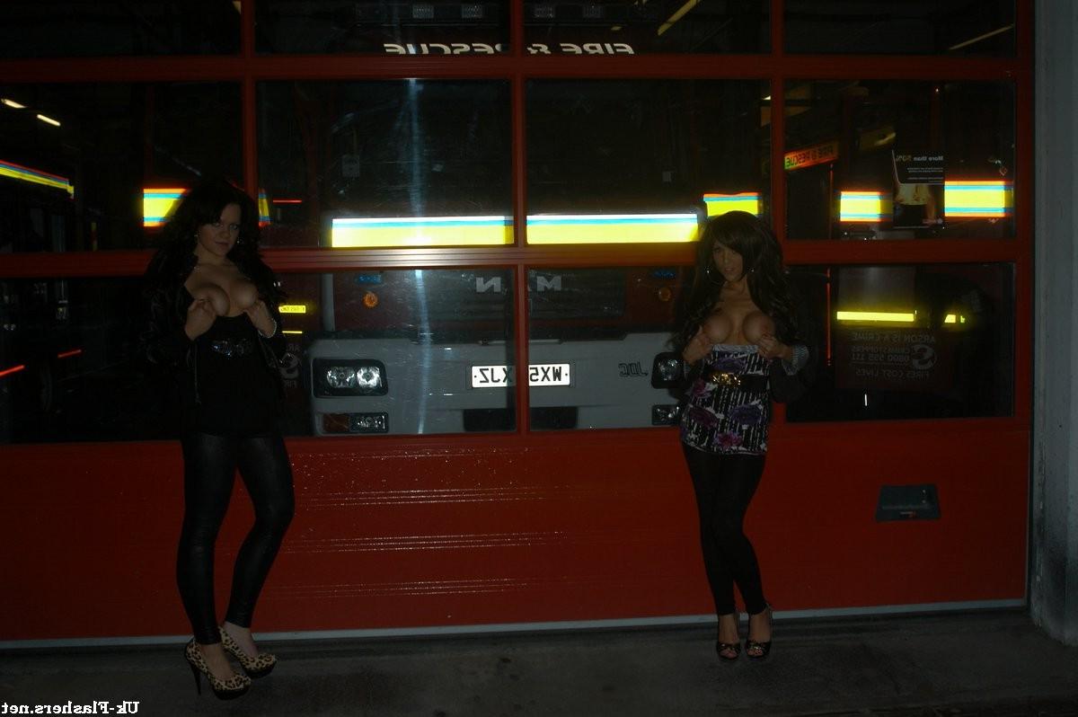 16P Busty british flashing pornstars outdoor public nudity and softcore posing at fa