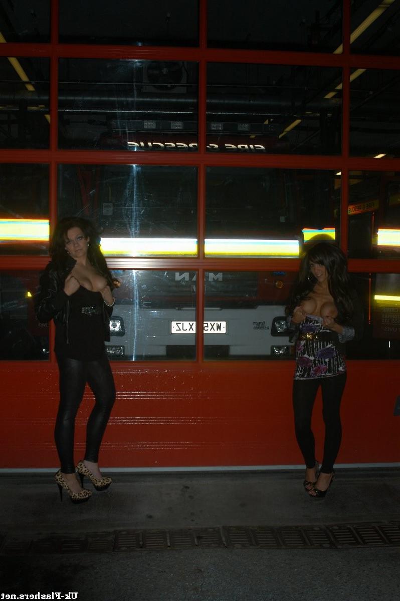 16P Busty british flashing pornstars outdoor public nudity and softcore posing at fa