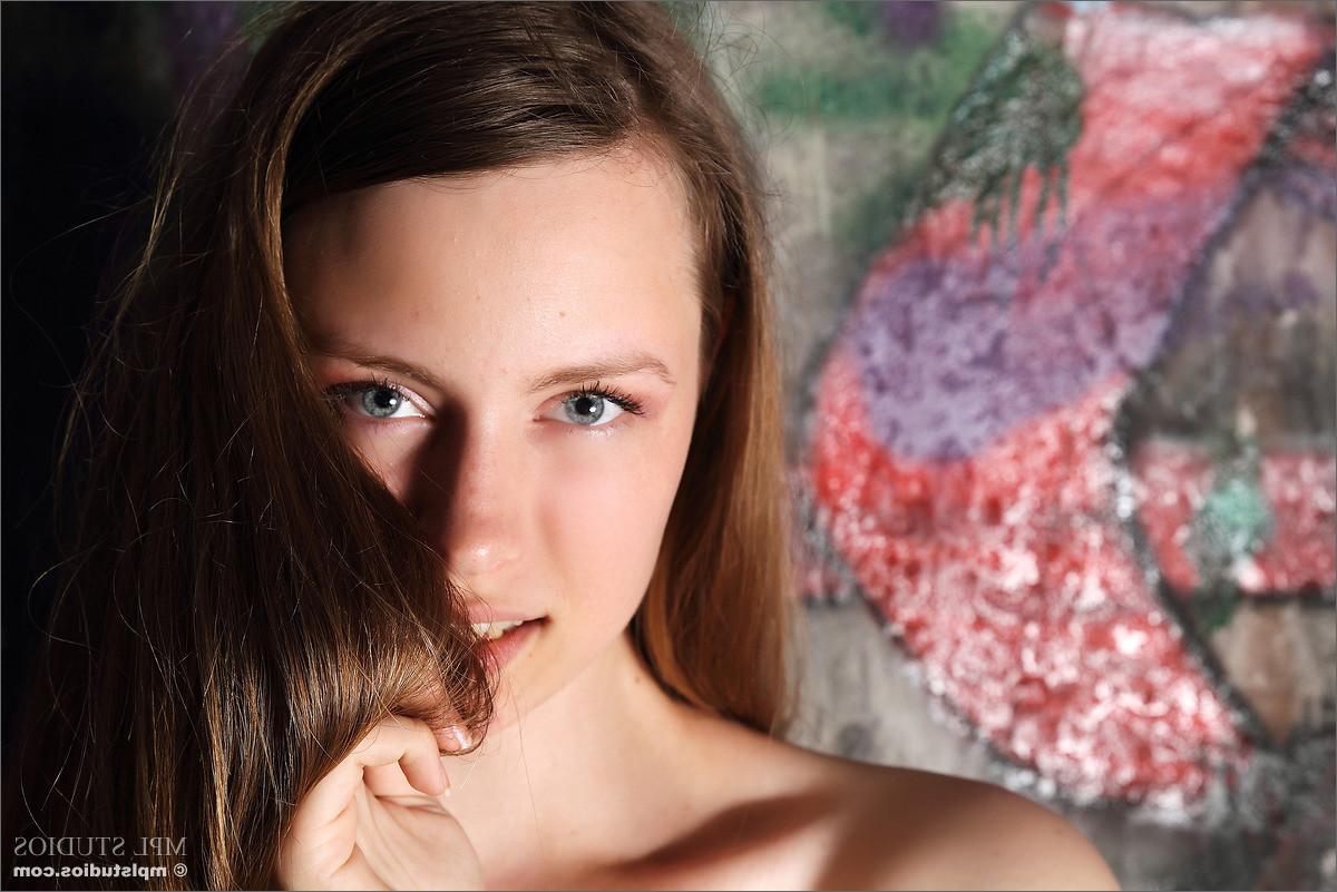 12P Luscious teenager flaunts her tiny tits and tight little pussy