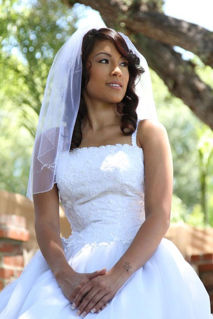 16P Alliyah Sky bride gets banged in veil and white stockings