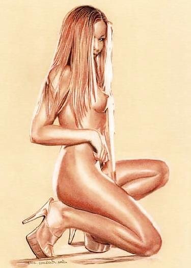 25P Pin-up Art 3 - Lara Addams