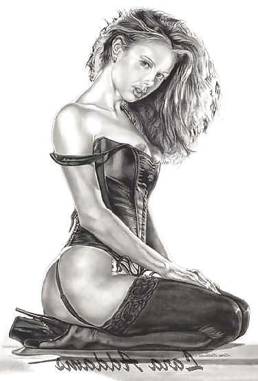 25P Pin-up Art 3 - Lara Addams