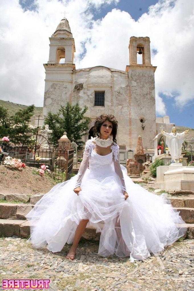 16P Mexican teen bride flashing panties