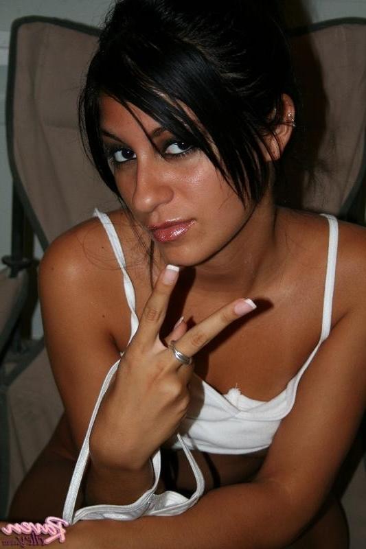 15P Raven Riley enjoys a smoke in the nude