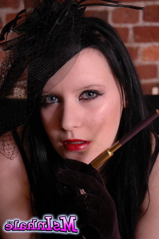 16P goth girl smoking a cigarette