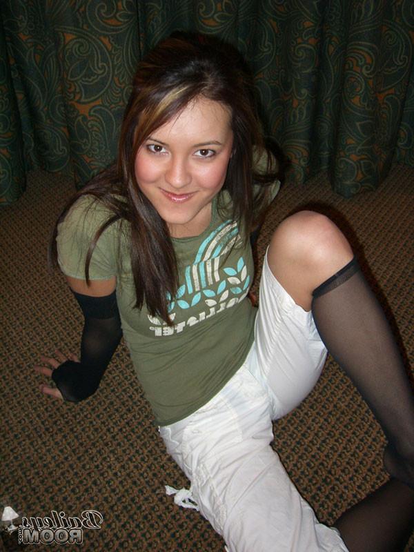 16P Horny teen showing her big natural boobs and tight ass