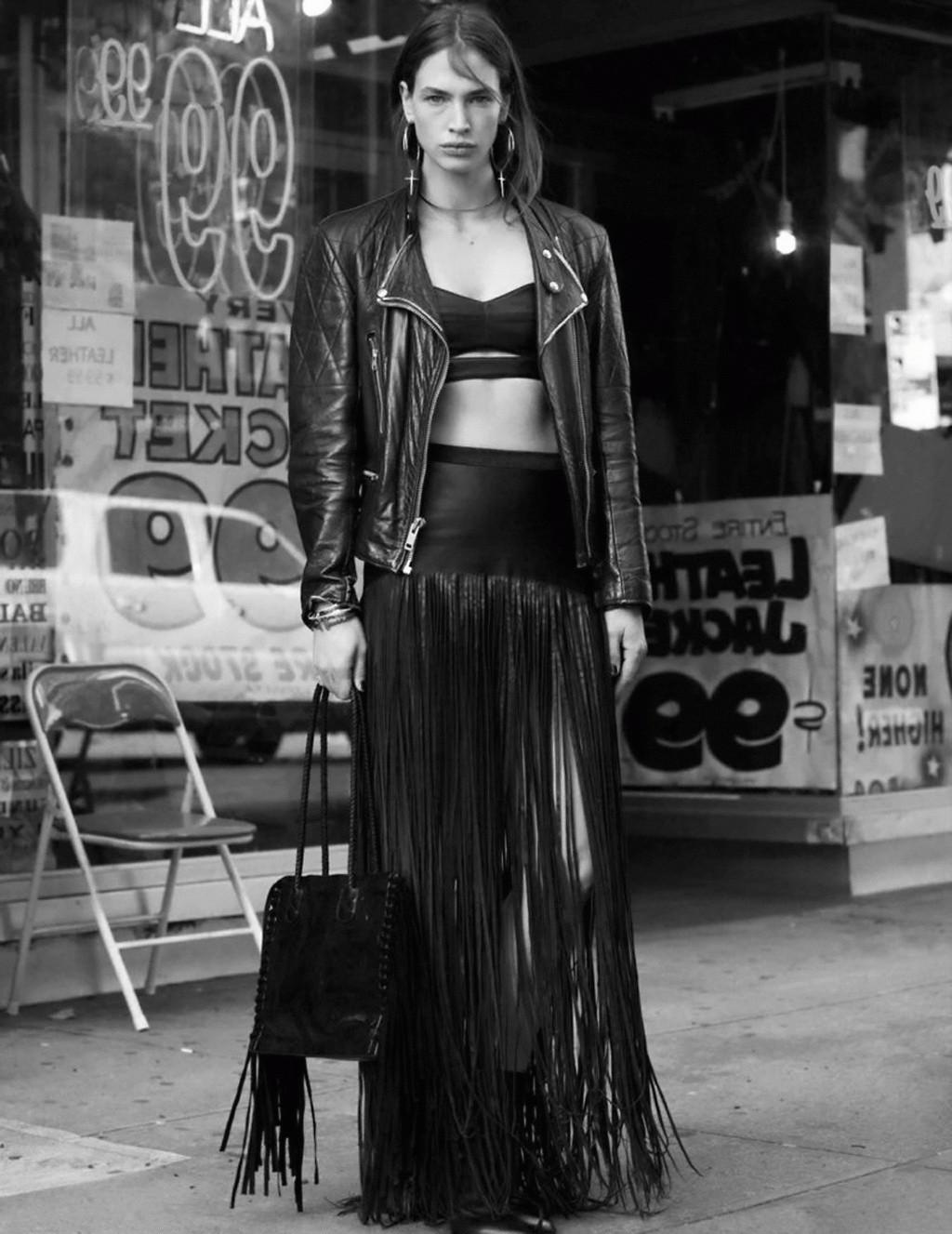 16P Crista Cober topless trying to hide her boobs in the February 2015 issue of Vogu