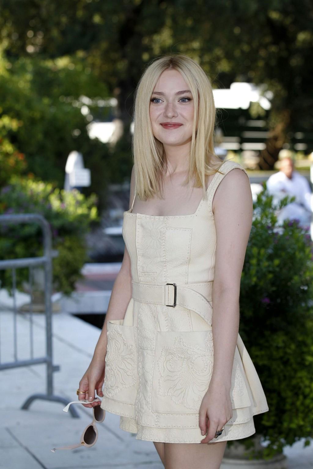 16P Dakota Fanning leggy wearing a mini dress at the 70th Venice Film Festival