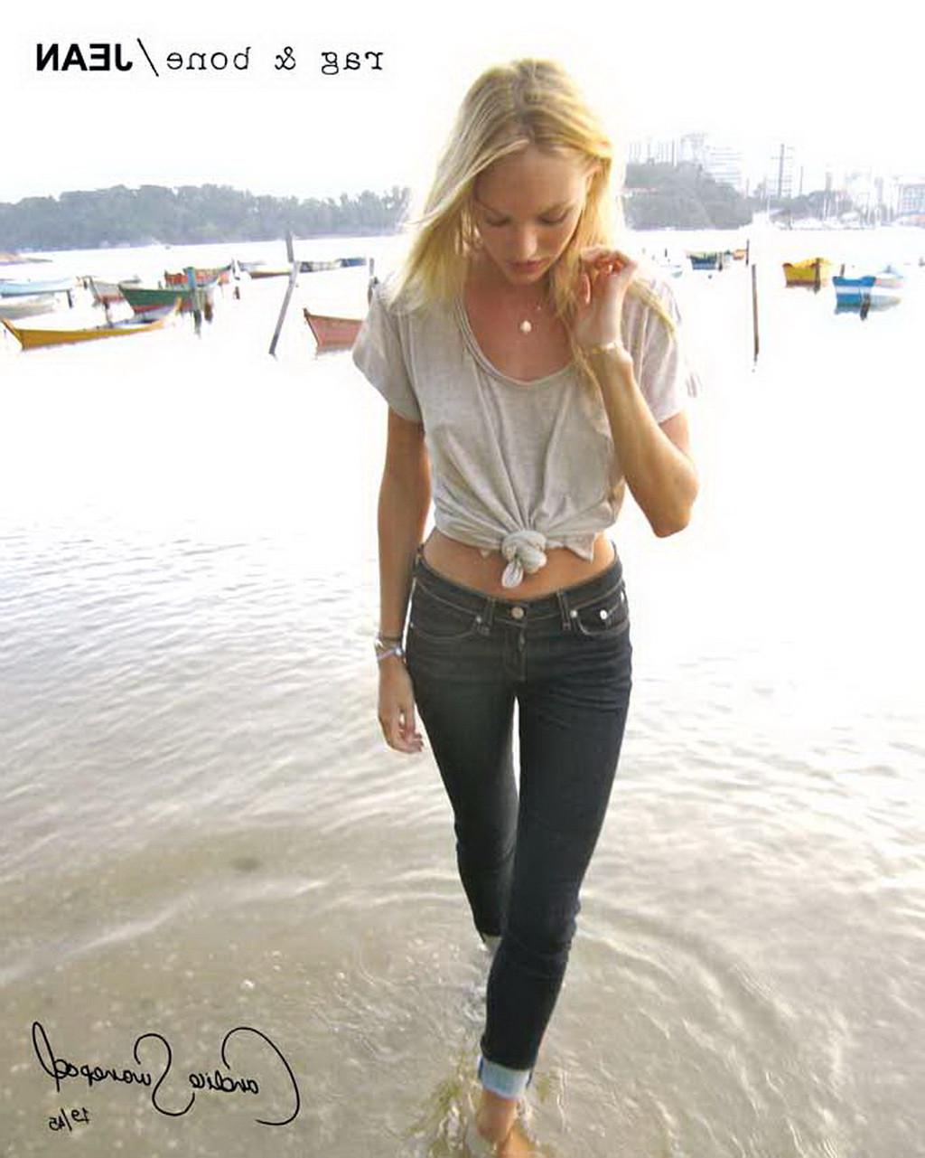 16P Candice Swanepoel topless but hiding her boobs for Rag  Bone Fall/Winter 2011 ph