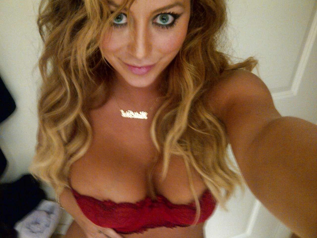 16P Aubrey O'Day posing in various bikinis and topless selfshoot for Twitter