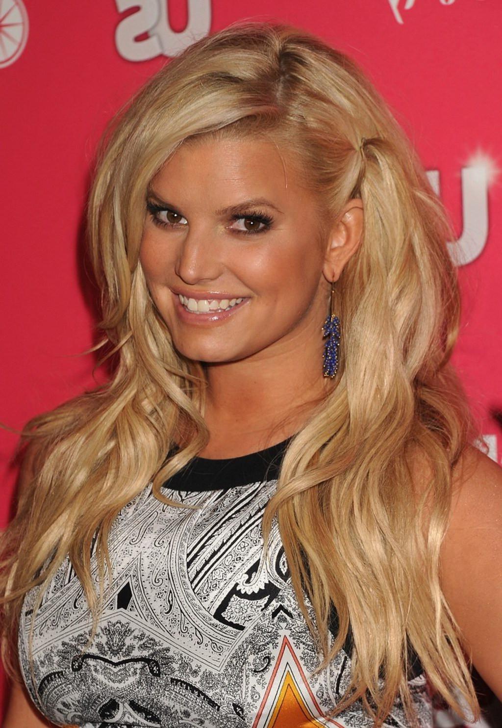 16P Jessica Simpson leggy  tongue-teasing at Us Weekly's Hot Hollywood Party