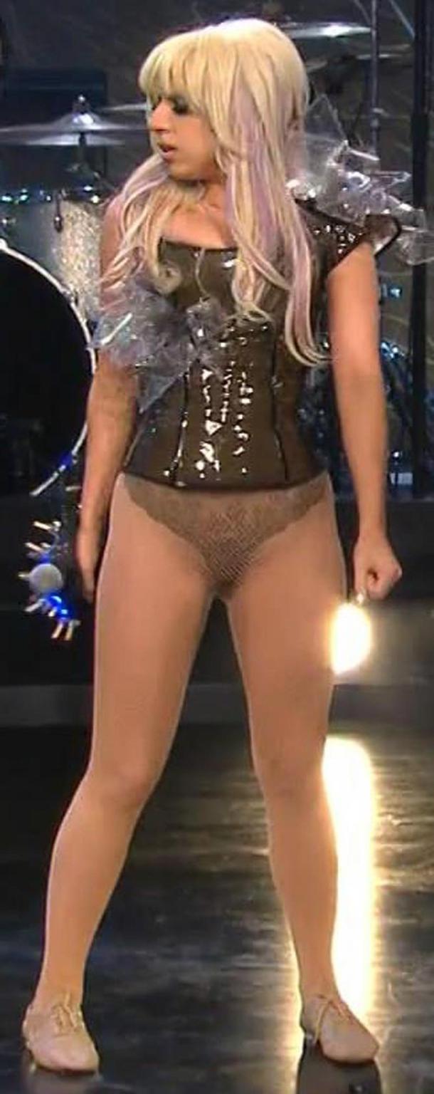 16P Lady Gaga shows juicy thong ass in lingerie
