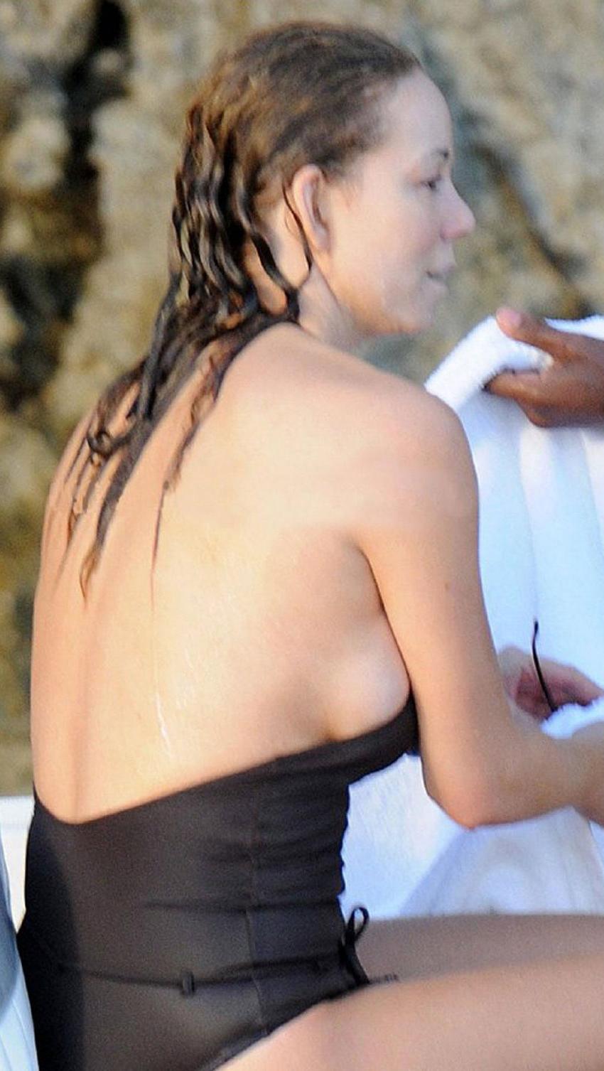 15P Mariah Carey massive juicy boobs in bikini