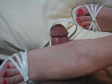 11P Wife's feet in white heels