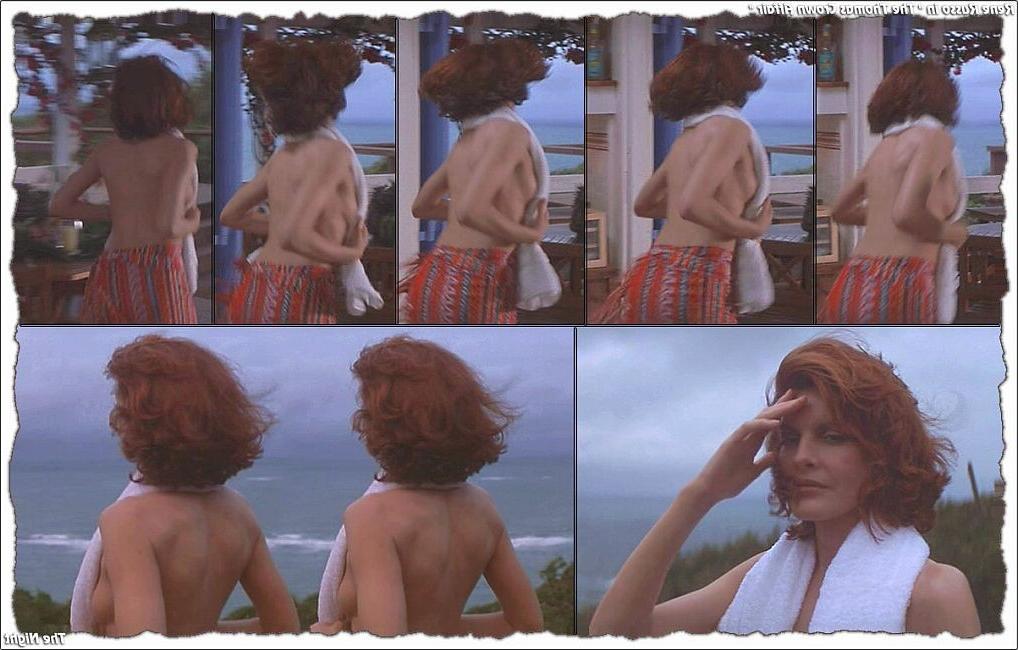15P veteran redheaded actress Rene Russo suns topless
