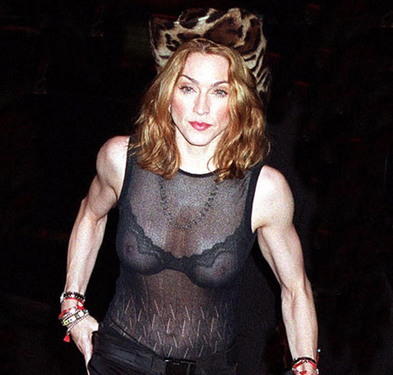 16P Madonna showing her sexy muscles and extremely hot body