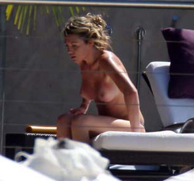 15P Abigail Clancy topless and squeezed tits in bikini