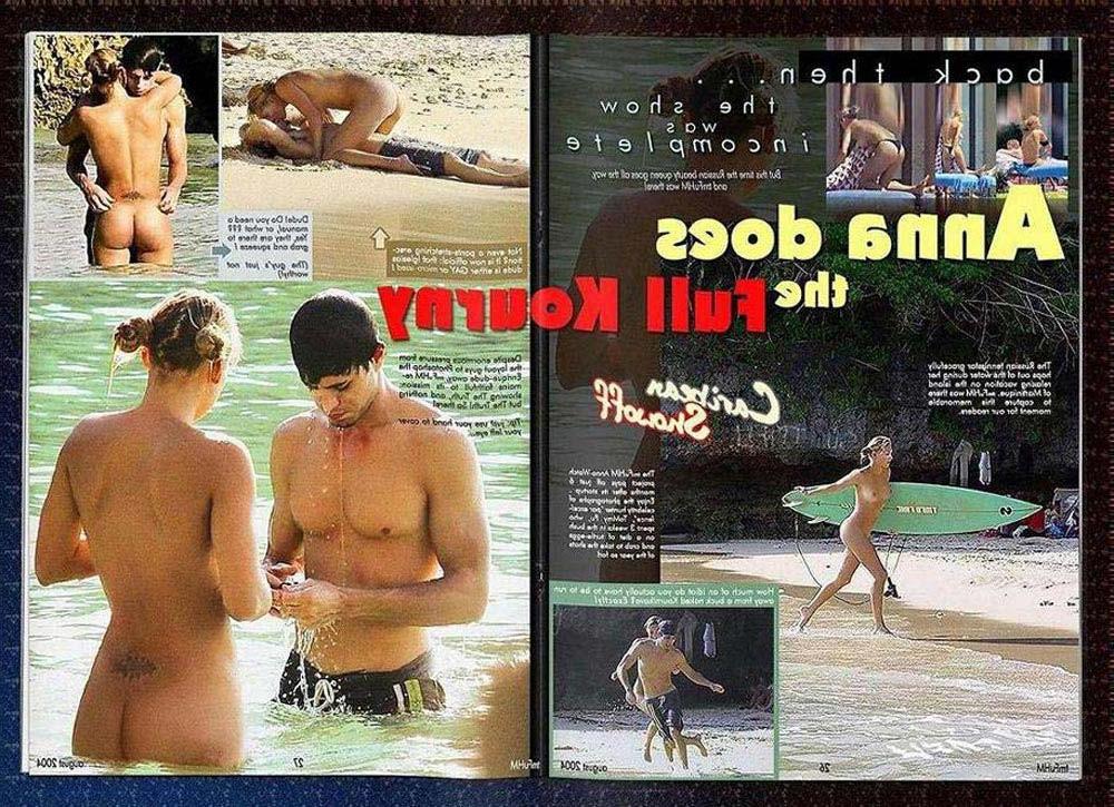 15P Anna Kournikova expose her great topless and ass