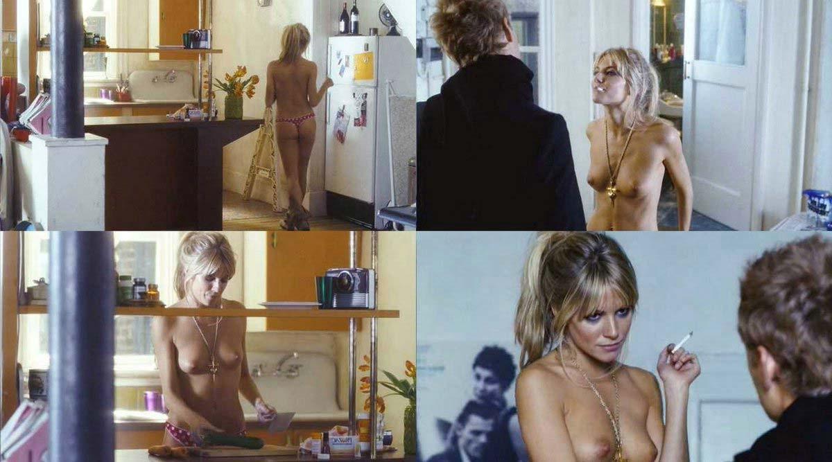 15P Sienna Miller showing great tits by going topless