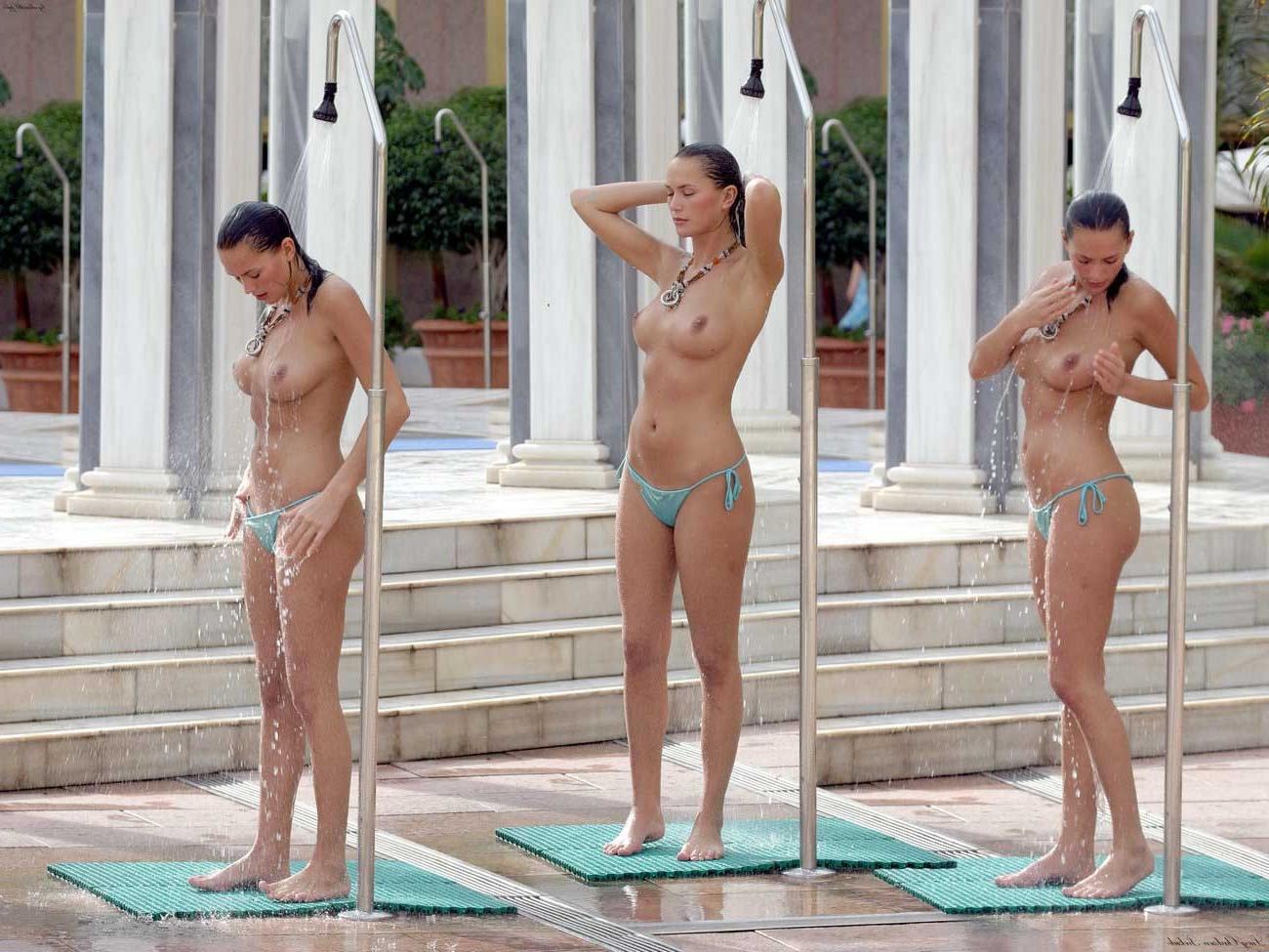 16P Lucy Clarkson upskirt and topless on yacht paparazzi pics