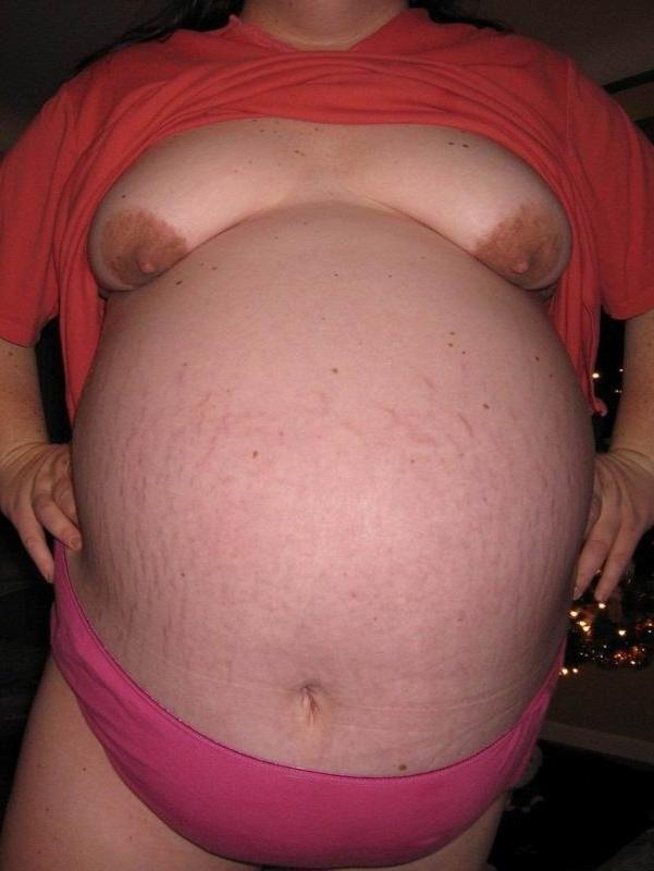 16P Fat ladies showing their huge bellies