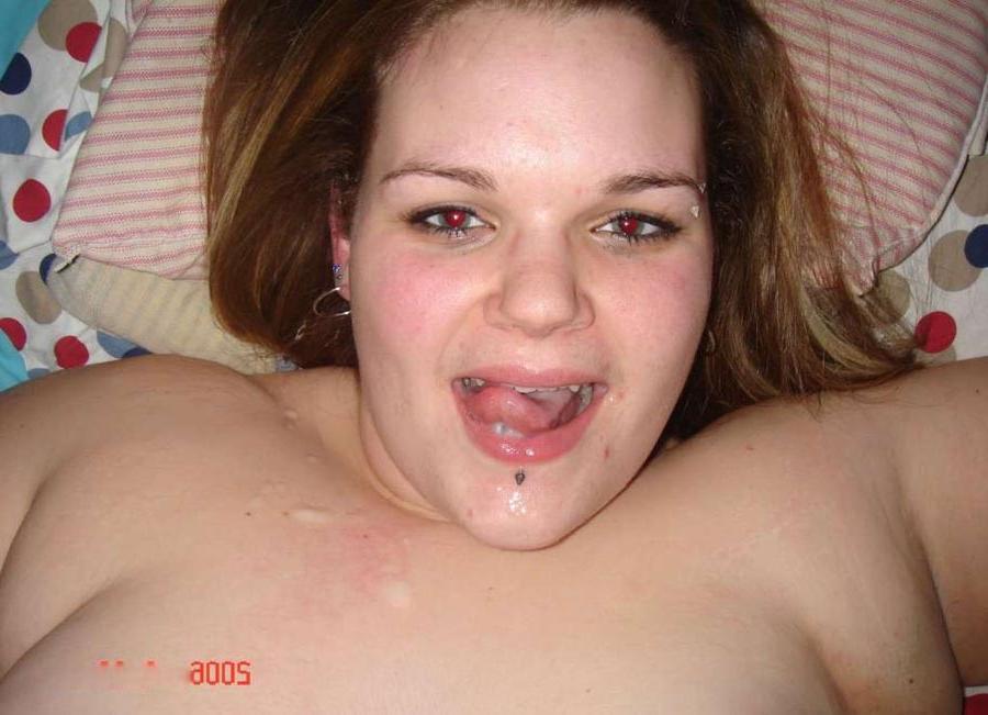15P Chubby cocksucker loves a hard cock in her ass before a hot facial