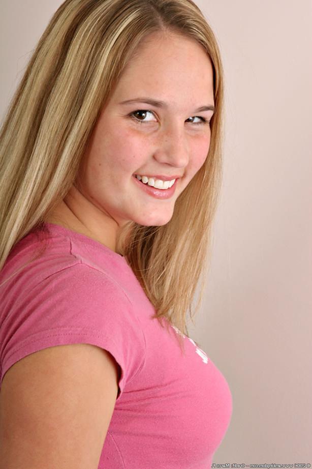 15P Cute firm breasted blonde teen hottie teasing in her panties