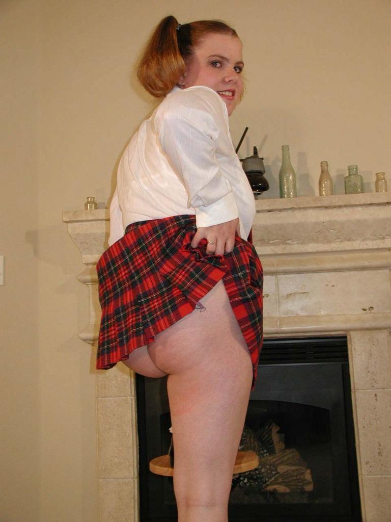 18P Chubby teen in uniform getting her pussy stuffed by dildo