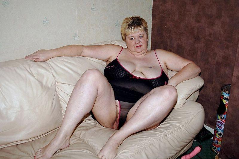 16P Old plumper with big tits is toying hairy crotch