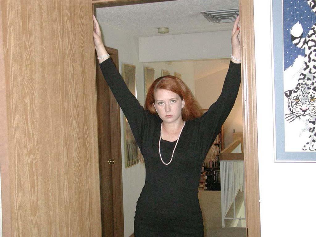 20P Chubby milf strip teasing a dress