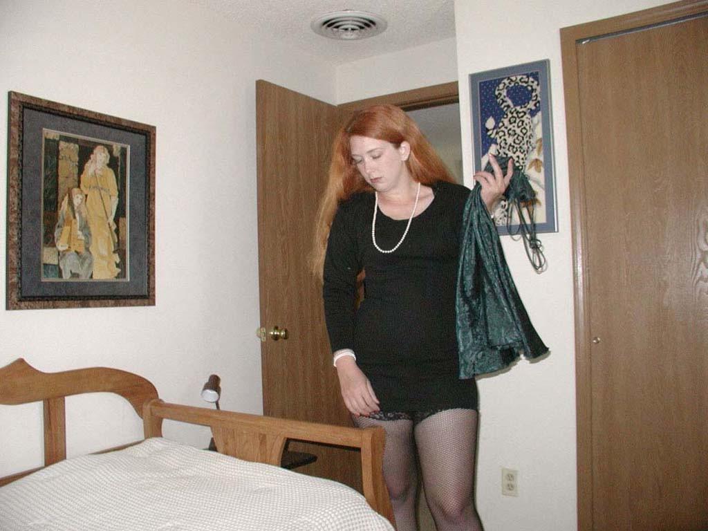 20P Chubby milf strip teasing a dress