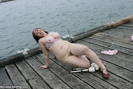 16P Cute hairy chubby chick