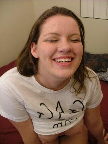 18P Chunky slut gets her face fucked