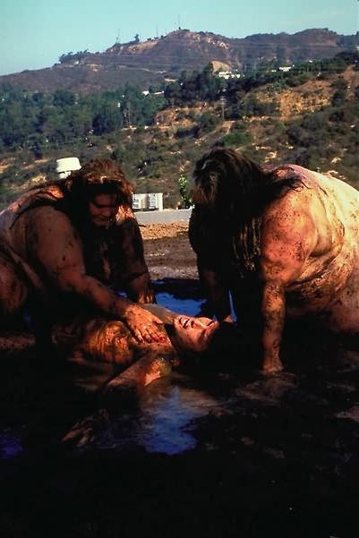 16P Two fat whales wrestling in mud