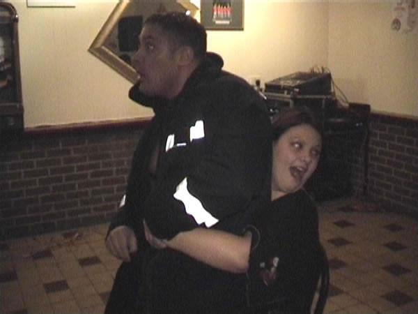 18P Chubby brunette touching dick at stripper party