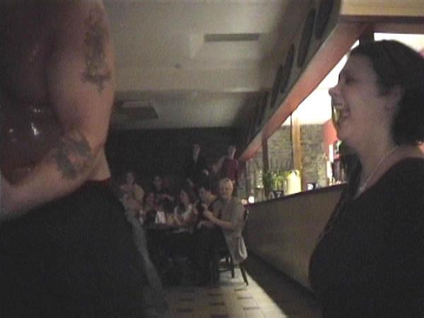 18P Chubby brunette touching dick at stripper party