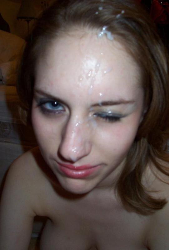 15P Horny Asian chick gets a load of jizz on her face