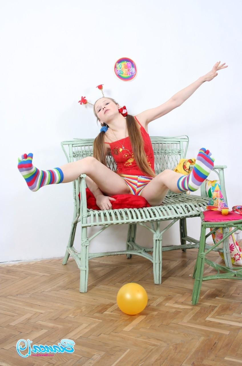 16P Cute nineteen year old teen goofing around