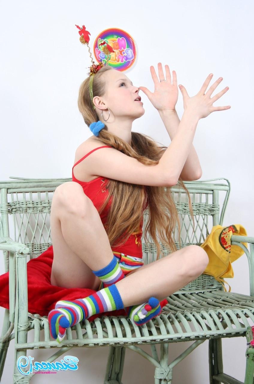 16P Cute nineteen year old teen goofing around