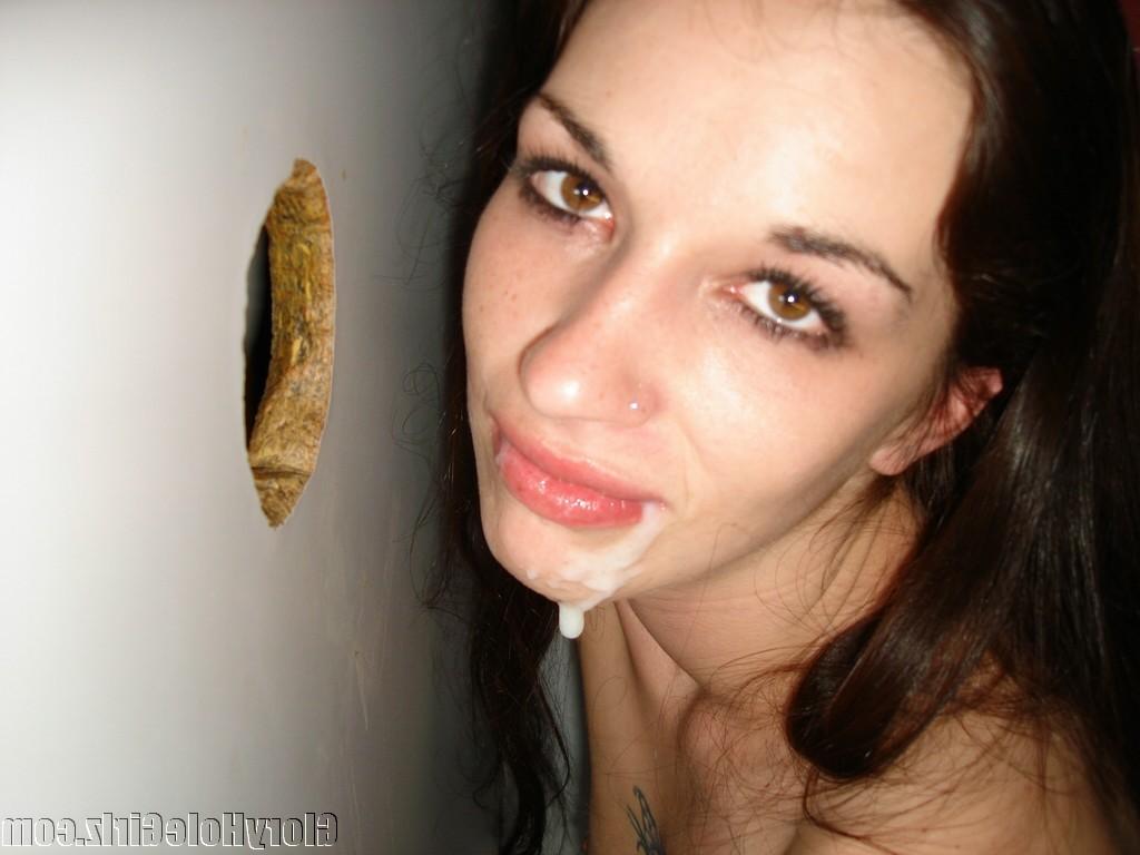 20P Grunge Chick sucking off total strangers cocks at gloryhole