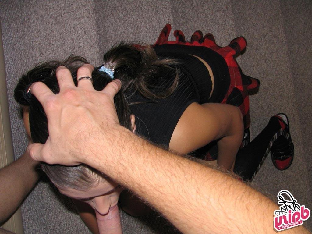 13P This schoolgirl housewife gets her face slathered in jizz