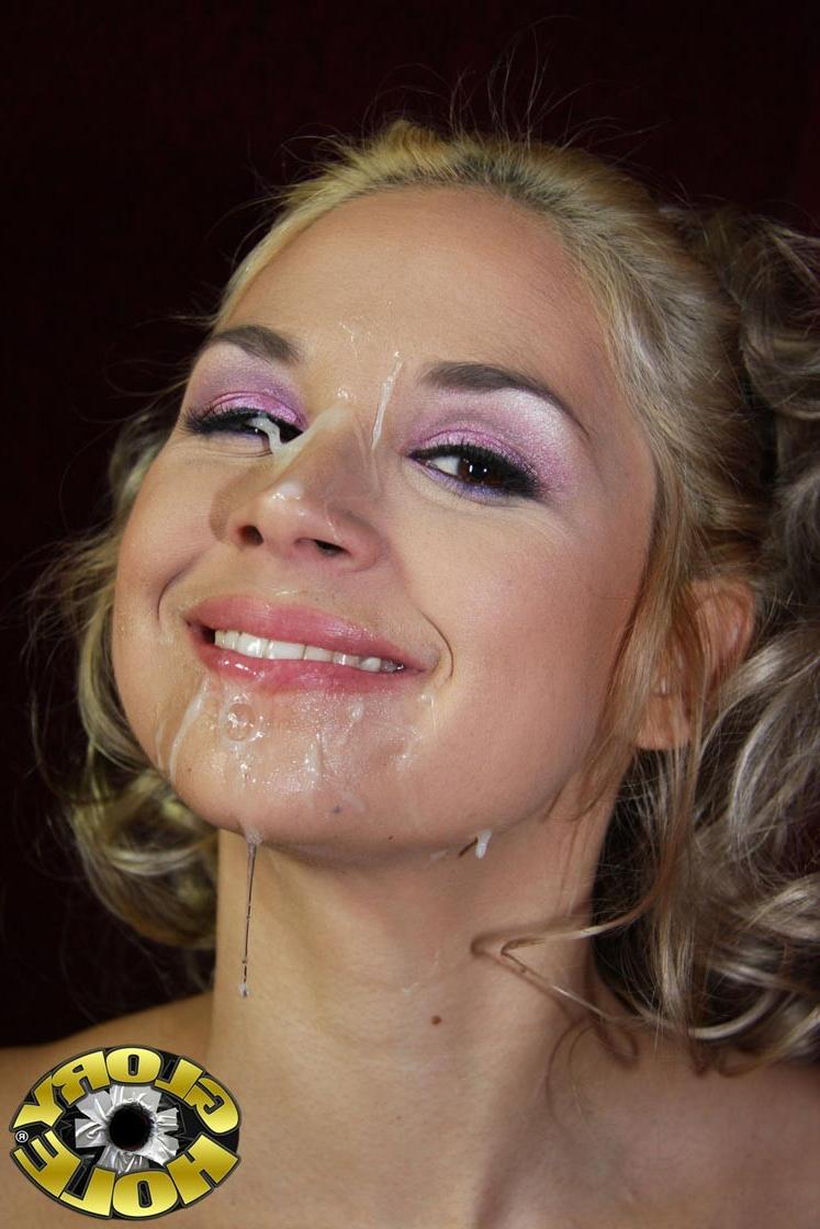 19P Cum addicted gloryhole blonde sucking off a black stranger