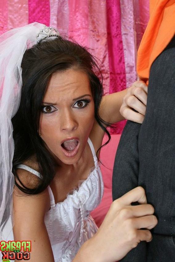 16P horny bride gets her pussy stuffed with big black dick