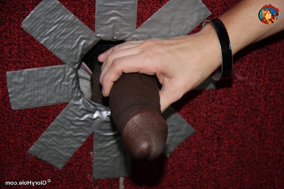19P Sexy cum addicted gloryhole blonnde sucks black schlong dry