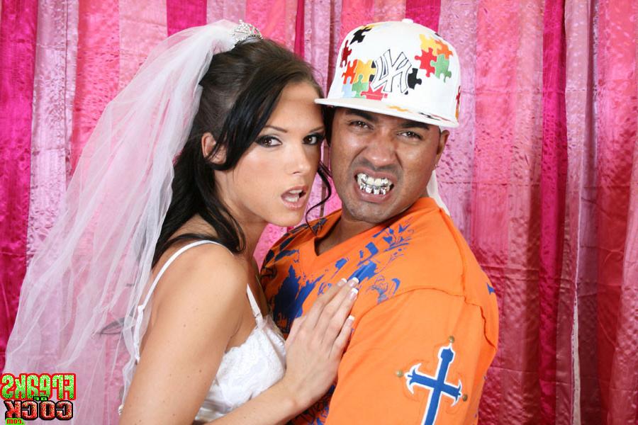 16P Horny Bride Gets Cumcovered on some Huge Black Cock Action