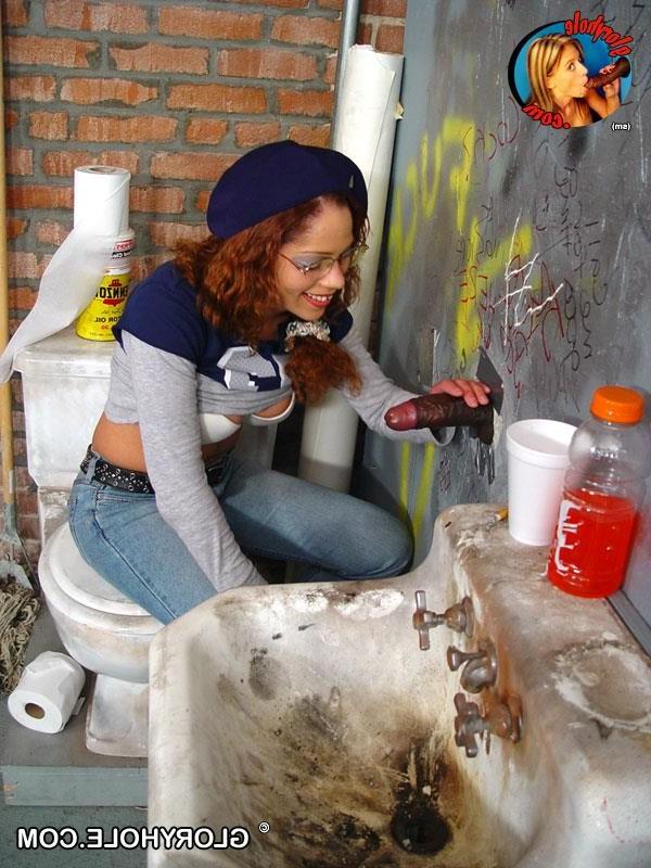 19P Ebony slut gets fucked and facialized through a gloryhole