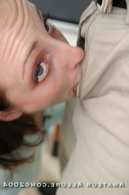 16P Slim young babe gets a mouthful of warm cum