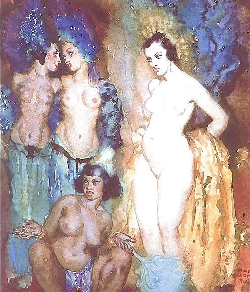25P Painted Ero and Porn Art 13 - Norman Lindsay ( 2 )