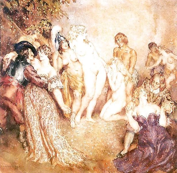 25P Painted Ero and Porn Art 13 - Norman Lindsay ( 2 )