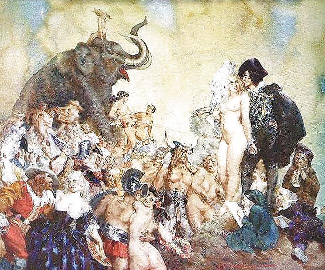 25P Painted Ero and Porn Art 13 - Norman Lindsay ( 2 )